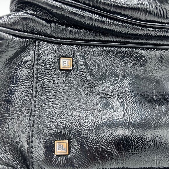 ELLIOTT LUCCA BLACK LEATHER PURSE BAG W/ TASSELS - Picture 12 of 12